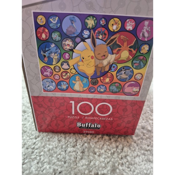 Pokemon Pokeball Puzzle Pikachu 100 Pieces Buffalo Games New - Picture 3 of 6